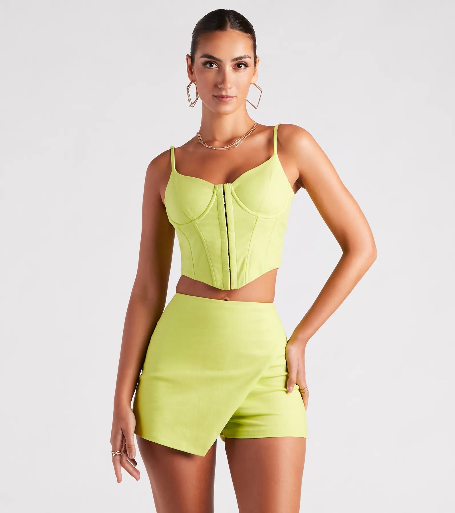 Flirtatious Style Linen Corset Top Practical Women's Multi - 