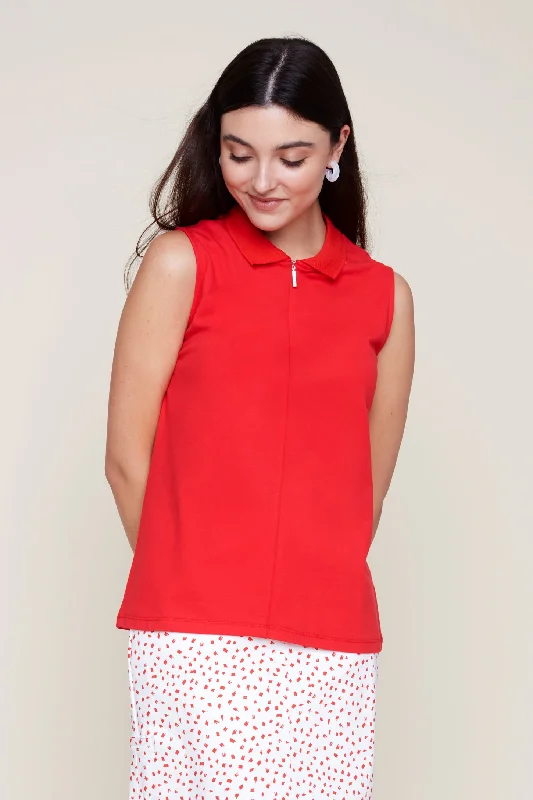 R. 7676 Sleeveless Cotton Tank Practical Women's Multi - 