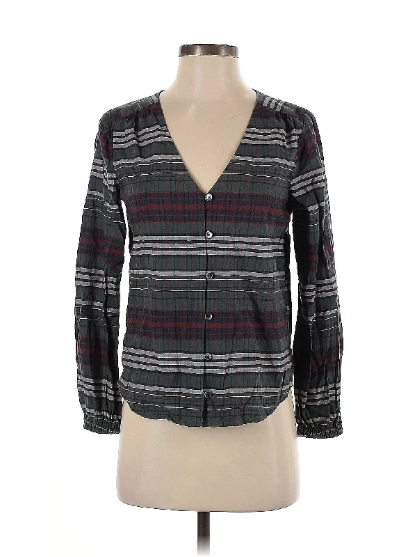 Long Sleeve Blouse Practical Women's Multi - 