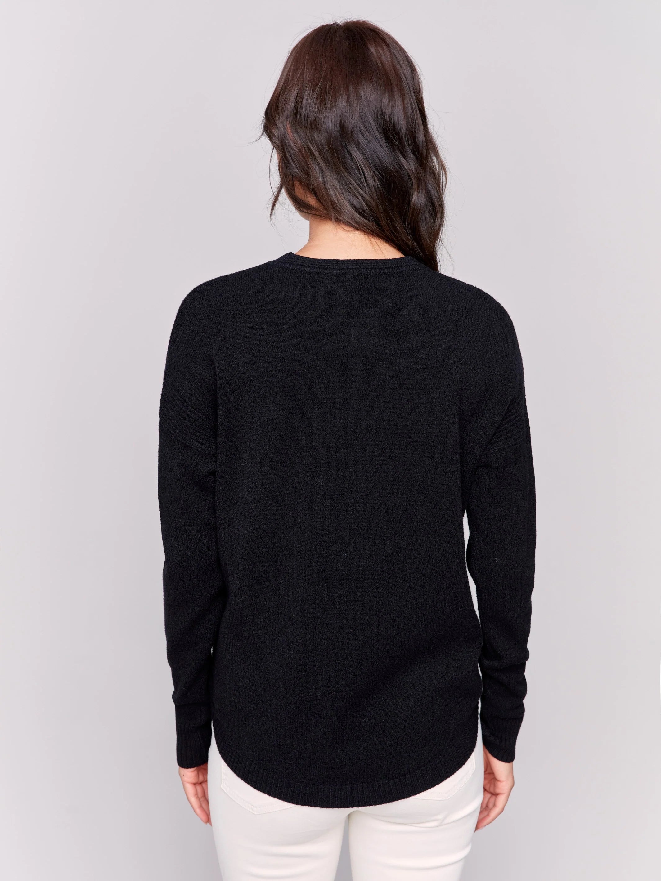 C.B C2420RR Sweater with Removable Scarf European