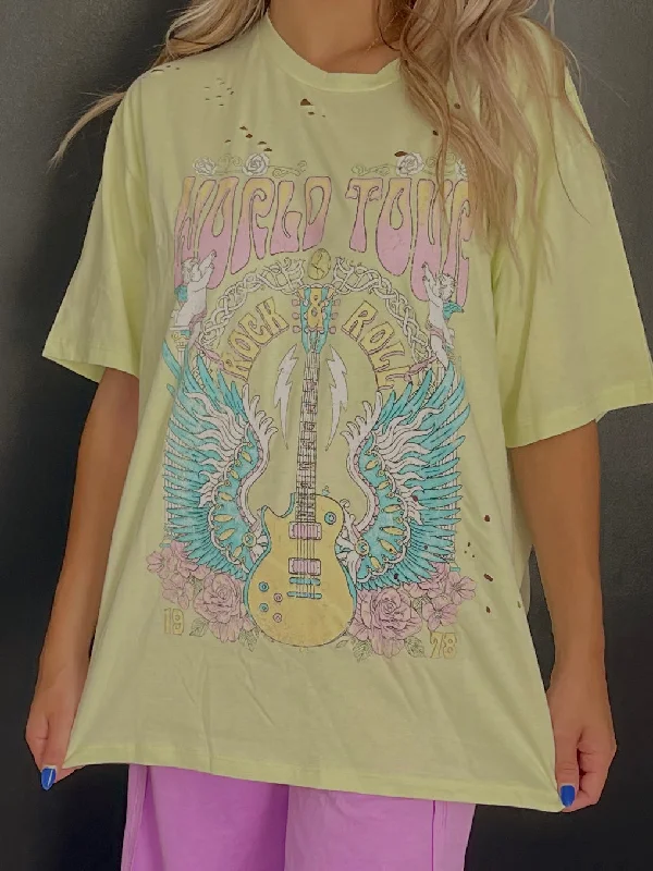 Wren World Tour Tee Classic Women's Pin - striped