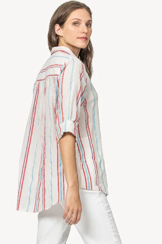 Tunic with Pockets Classic Women's Pin - striped