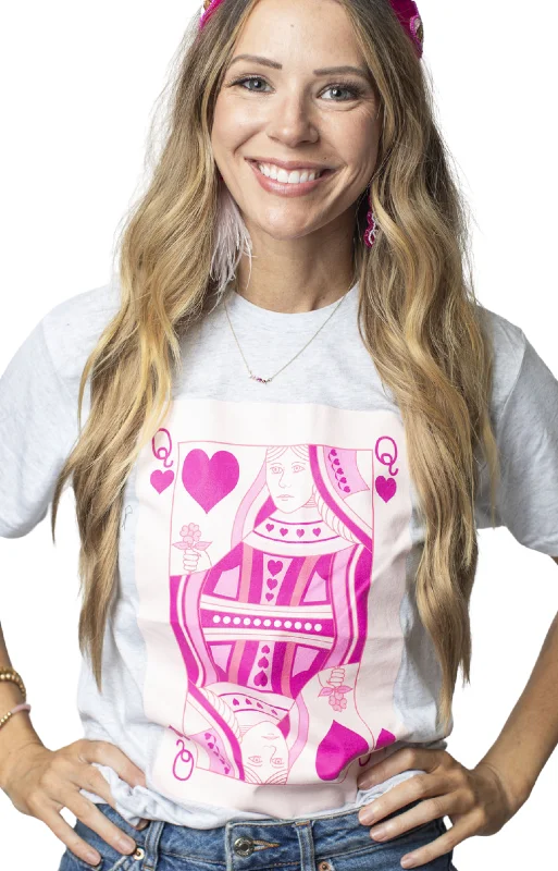 Jane Marie Queen Of Heart Graphic Tee Laid - back Women's Style