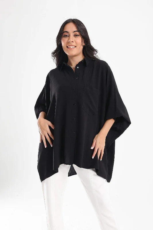 One Size Asymmetrical Shirt Confident Women's Power