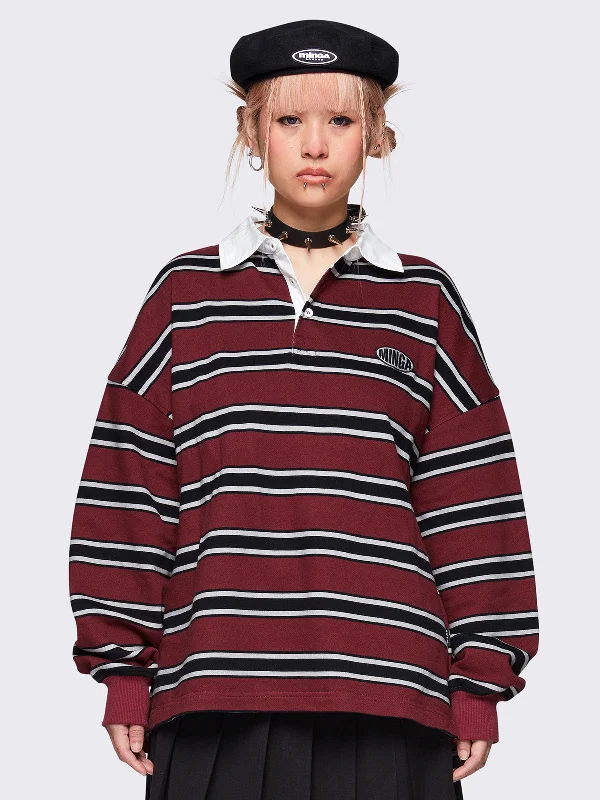 Spencer Striped Polo Cashmere