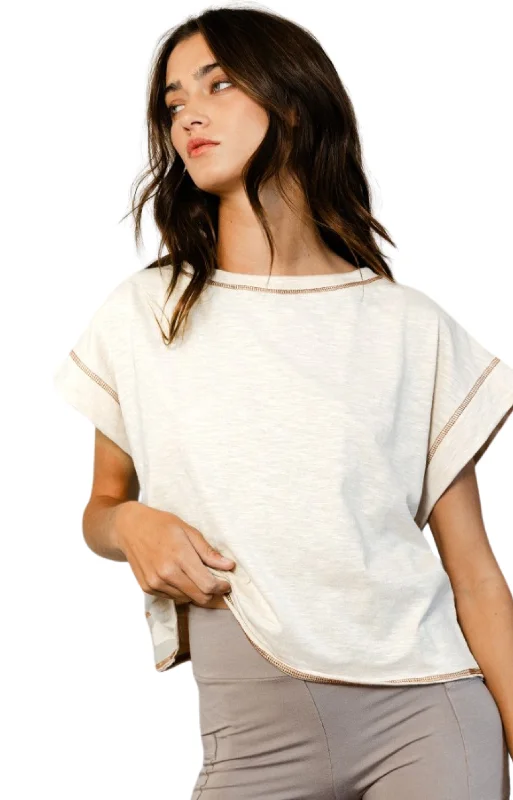 Bucket List Open Back Top Feminine Women's Style 