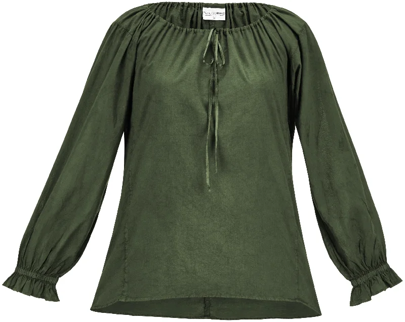 Renée Tunic Limited Edition Moss Green Cool Women's Distressed