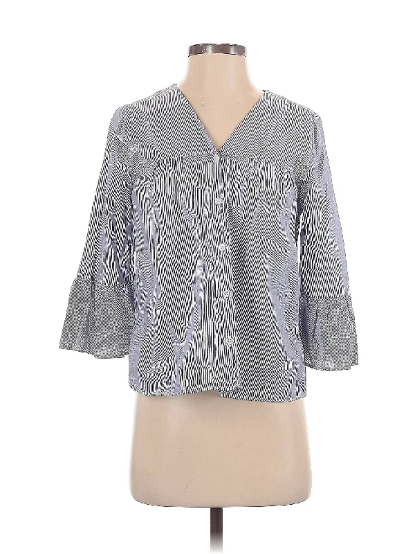 3/4 Sleeve Button-Down Shirt Artistic Women's Avant - 