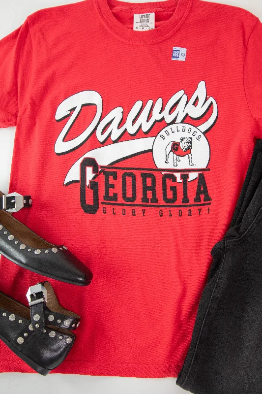 Dawgs Script Tee, Red | Charlie Southern Country