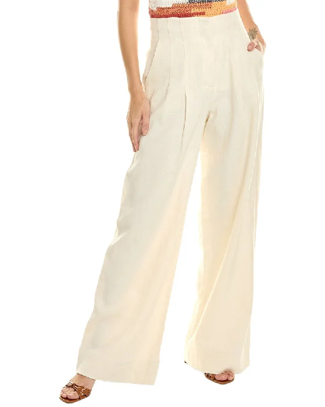 A.L.C. Bennett Linen-Blend Pant Compression