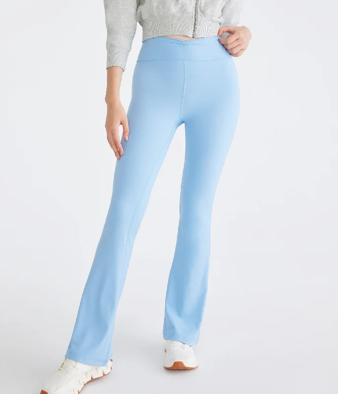 Aeropostale Air Soft High-Rise Cinch Flare Leggings Modern Women's 