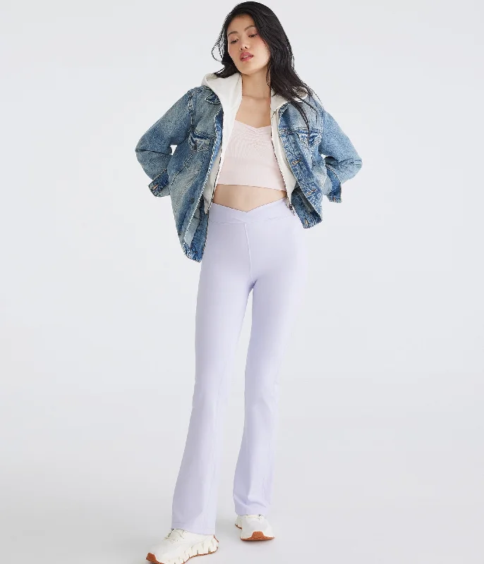 Aeropostale Air Soft Low-Rise Crossover Bootcut Leggings Adventure