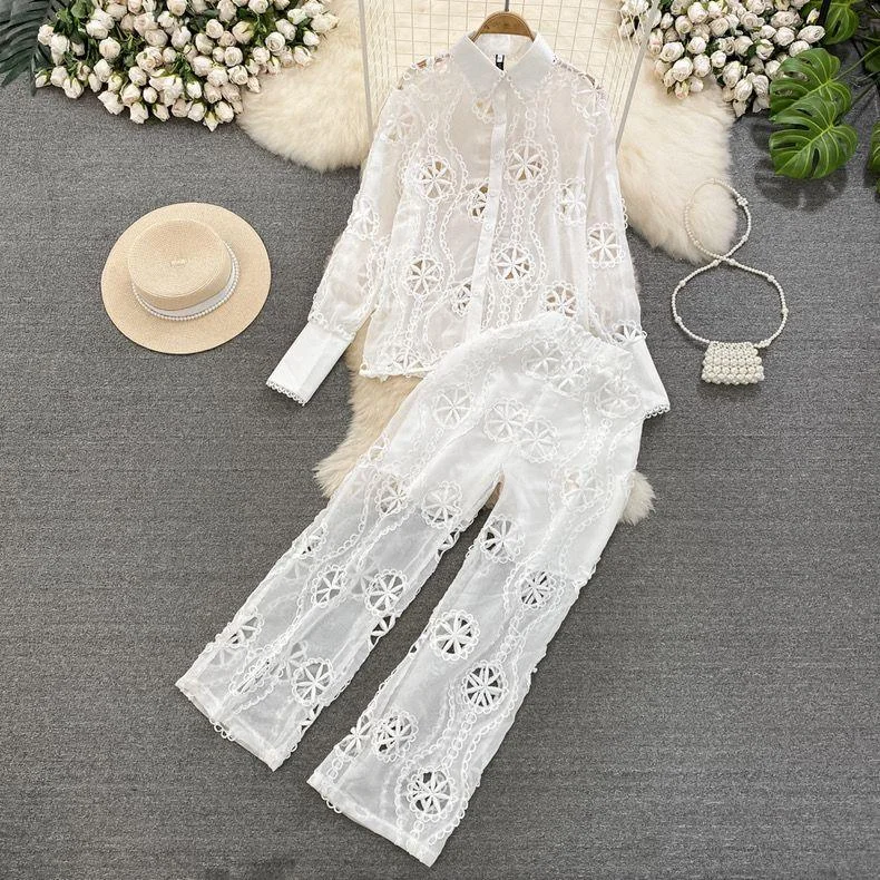 Belleza Summer Coord Set in White Athletic Women's 