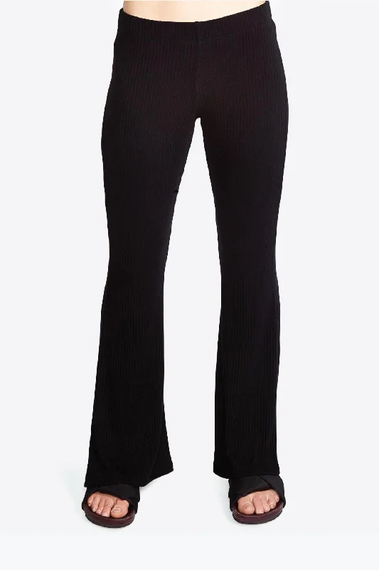 Bono-Mid Flare Pant In Black Stylish Women's Tropical 