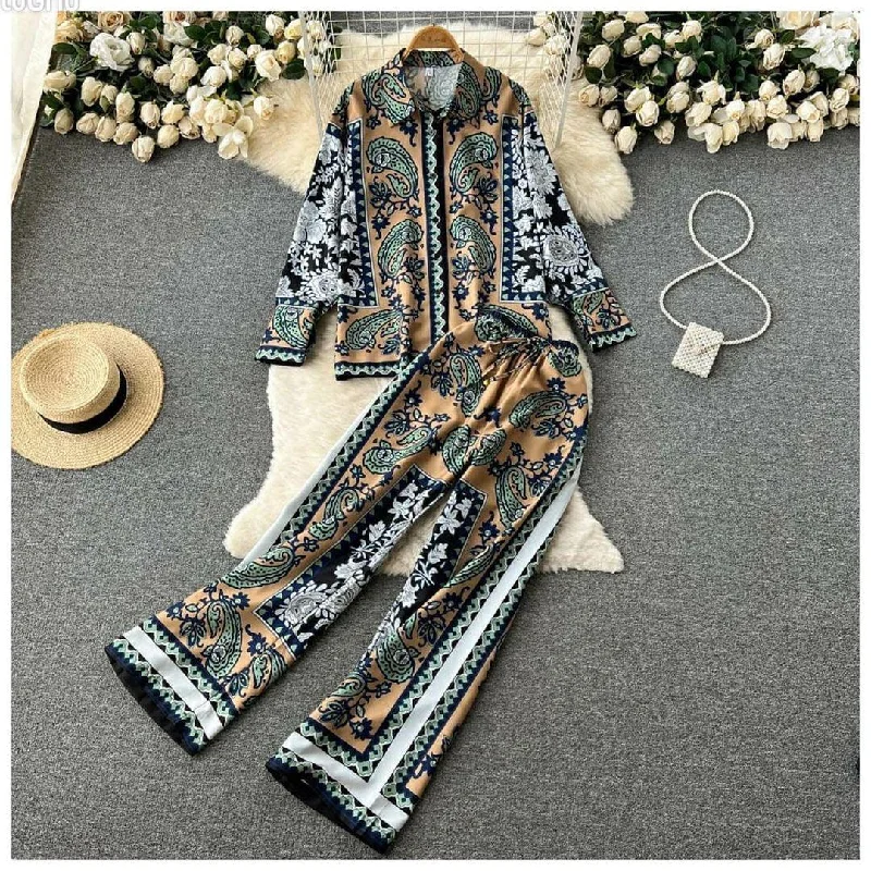 Cicily Abstract Coord Set Sharp Women's Italian