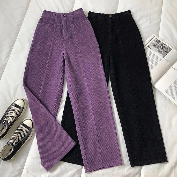 Coco Corduroy Pants Preppy Women's College