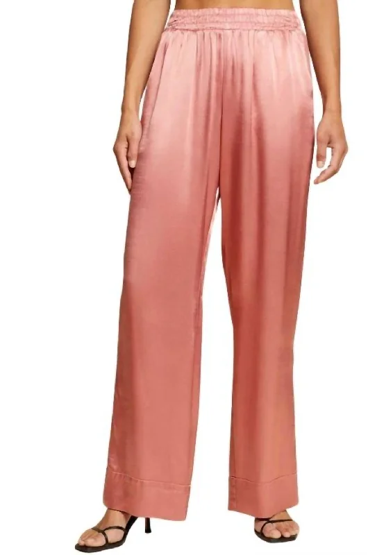 Fairfax Straight Leg Trouser In French Pink Monochromatic Office Style