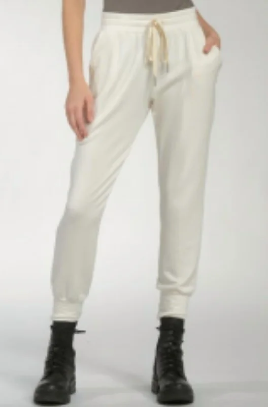 Farley Elastic Waist Jogger In Unbleached Country