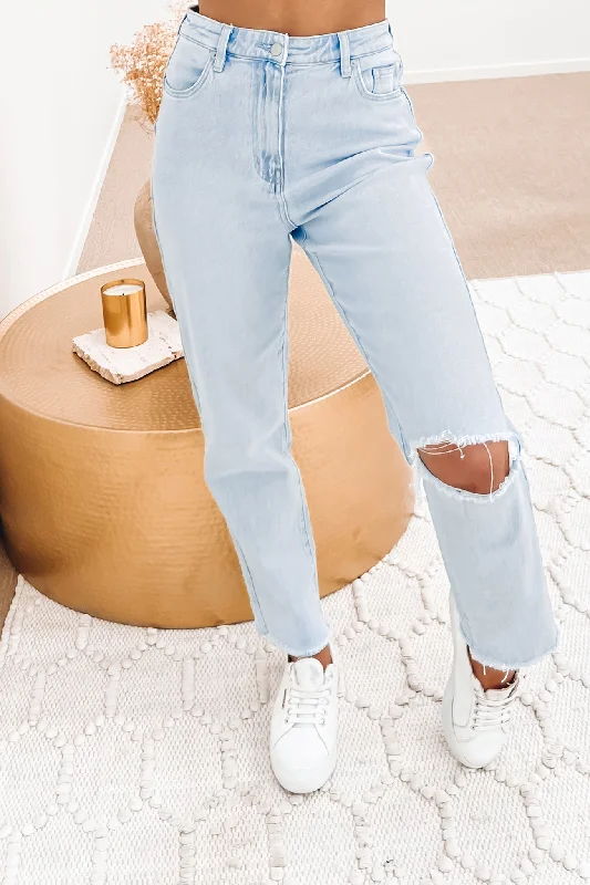 Hi Mom Jean Fortunate Fade Casual Women's Japanese 