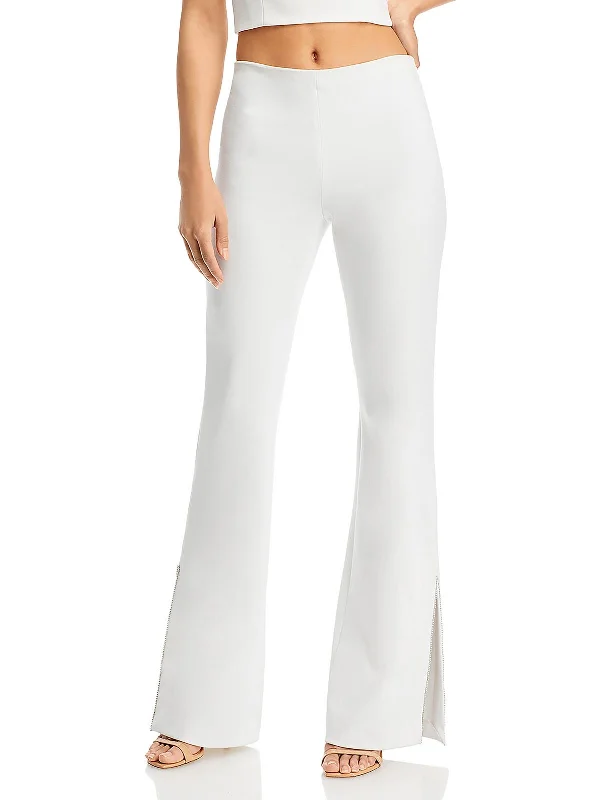 Lara Womens Embellished Mid-Rise Straight Leg Pants Elegant Women's Formal 