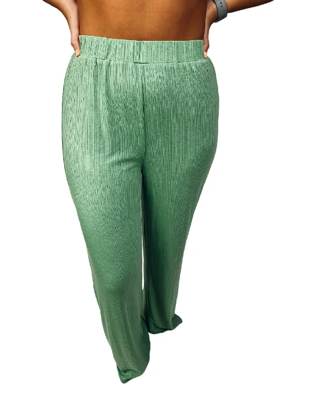 Light On Your Feet Pant In Sage Green Modern Women's 