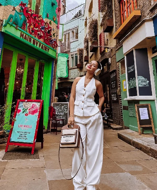 Miko Statement Vest Suit with Pants Streetwear Style for 