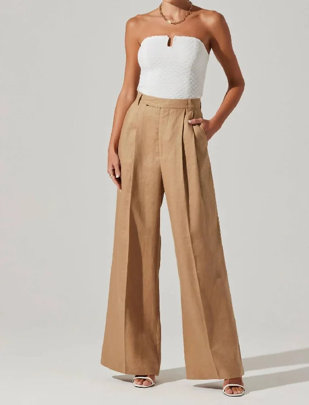 Milani Pants In Khaki Relaxed Women's 