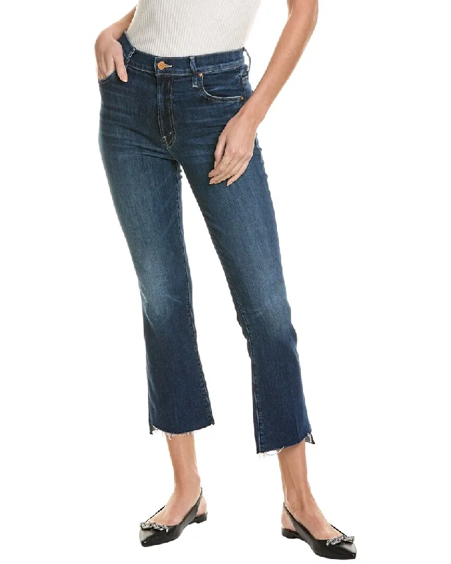 MOTHER The Insider Step Fray Teaming Up Crop Jean Modern Women's Tech