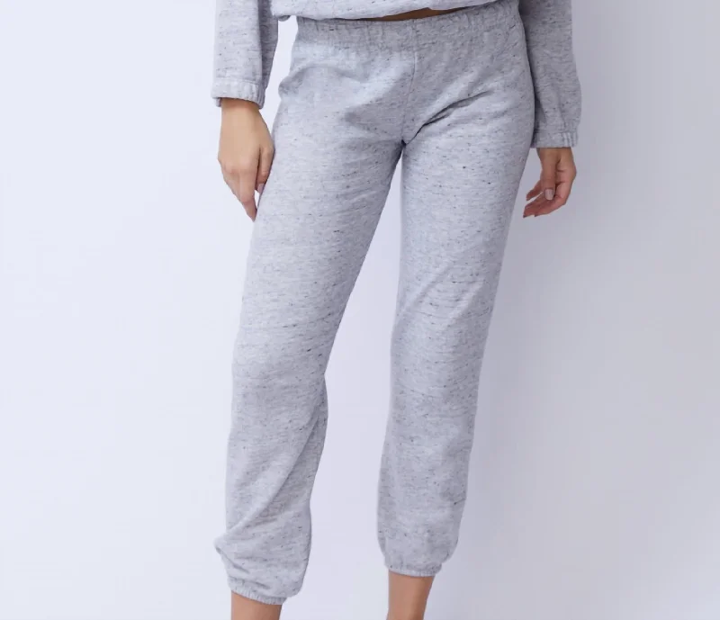 Neps Elastic Waist Sweatpant In Heather Grey Traditional Women's 