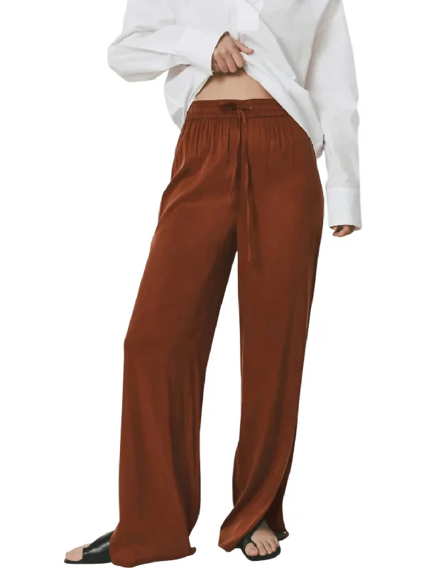 Provence Pants In Brown Sustainable Organic