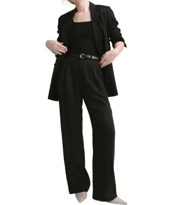 Saunter Trouser Pants In Black Vintage Women's 1970S 