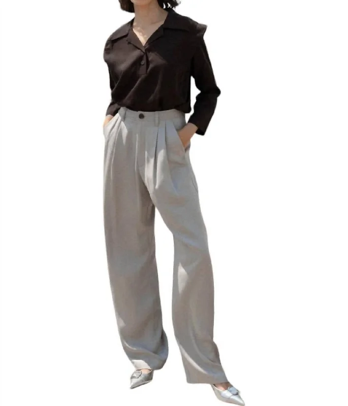 Saunter Trouser Pants In Pebble Disco