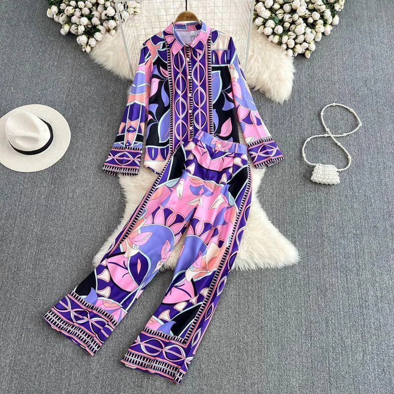 Skye Abstract Coord Set Hip Women's Retro