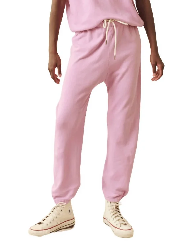 Stadium Sweatpant In Lilac Blossom Sleek Women's Metallic