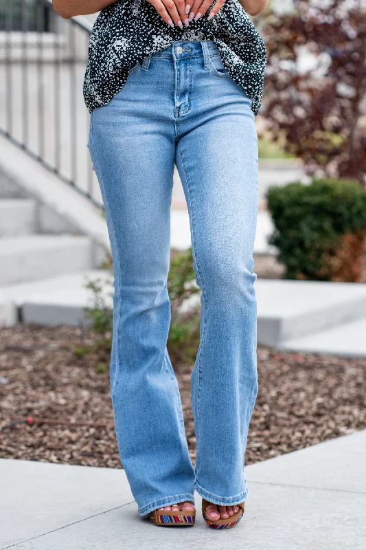 Just Fine High Rise Flare Trendy Women's 