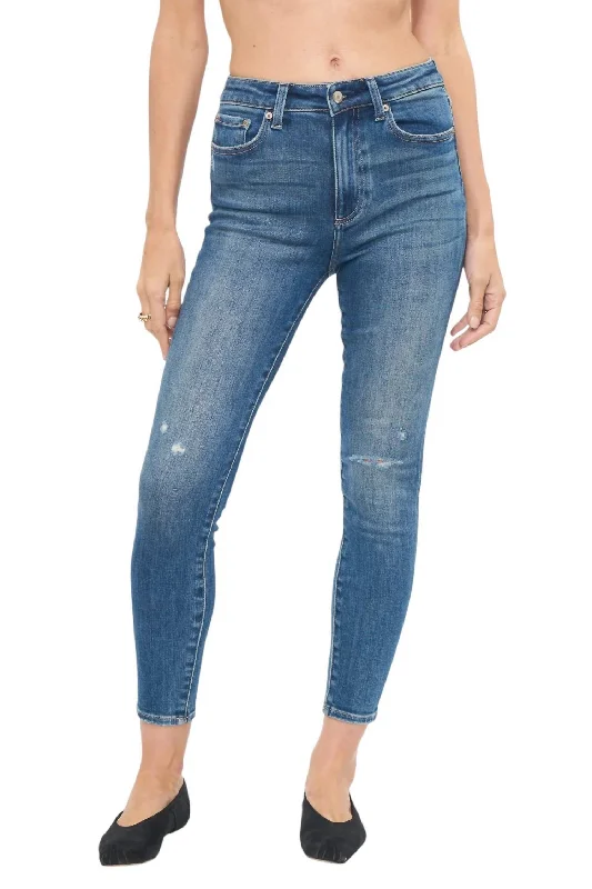 Women's Aline Jeans In Plaza Distressed Refined Women's Velvet