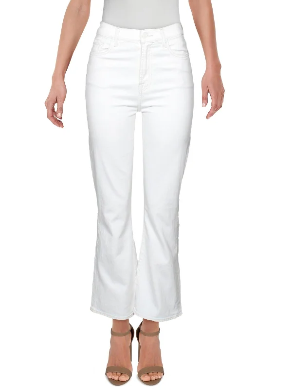 Womens Slim Fit High Rise Bootcut Jeans Sustainable Organic