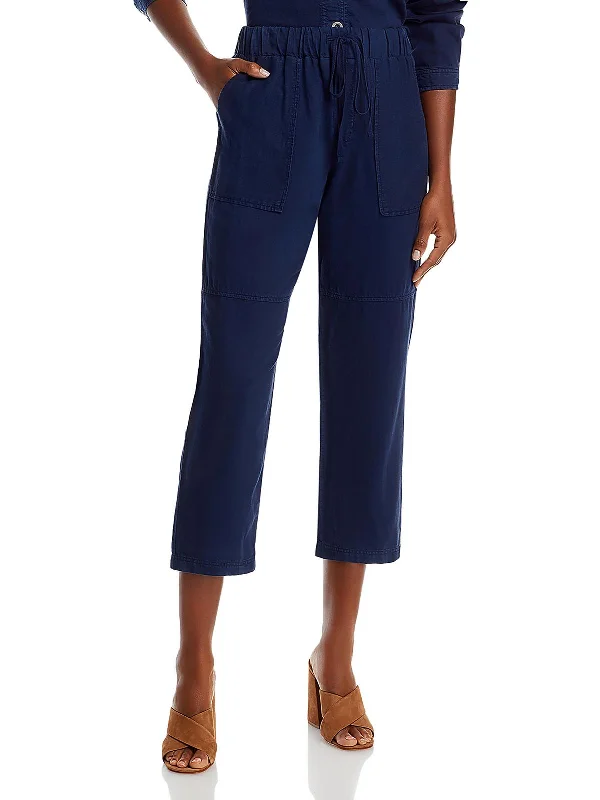 Womens Utility Tie Waste Ankle Pants Casual Women's Japanese 