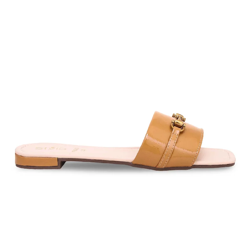 Beige Formal Slipper FR8262