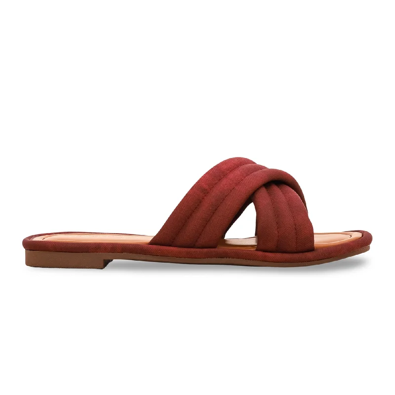 Maroon Formal Slipper FR8071 Skateboarding Sneaker Style  