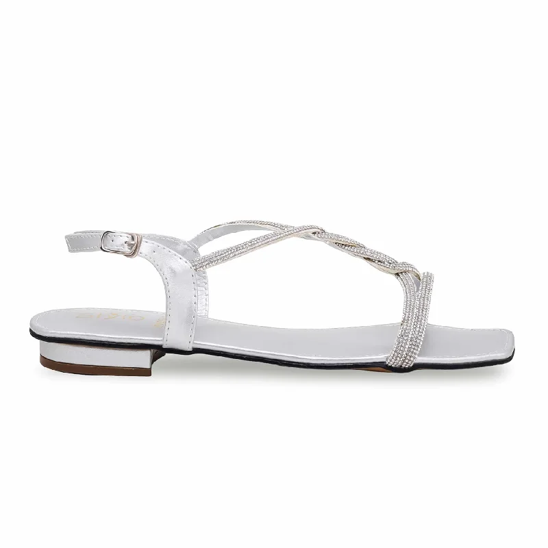 Silver Fancy Sandal FN5921