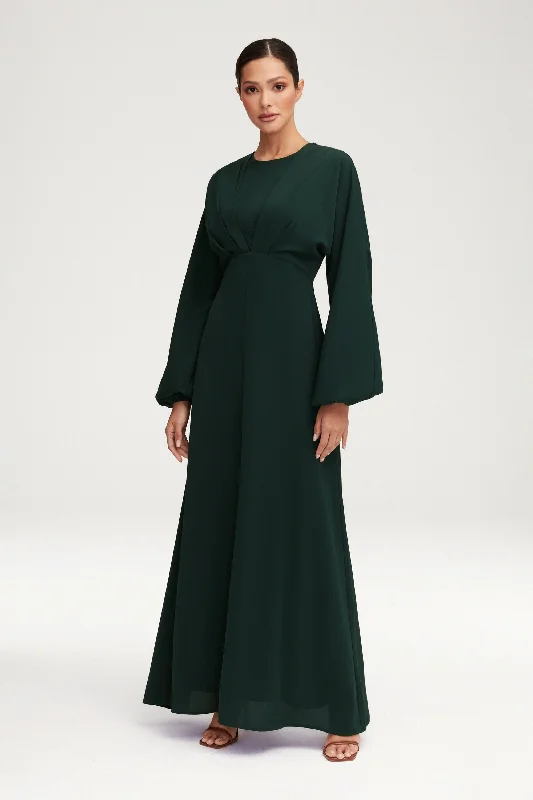 Karina Dolman Sleeve Maxi Dress - Emerald Unique Women's Upcycled