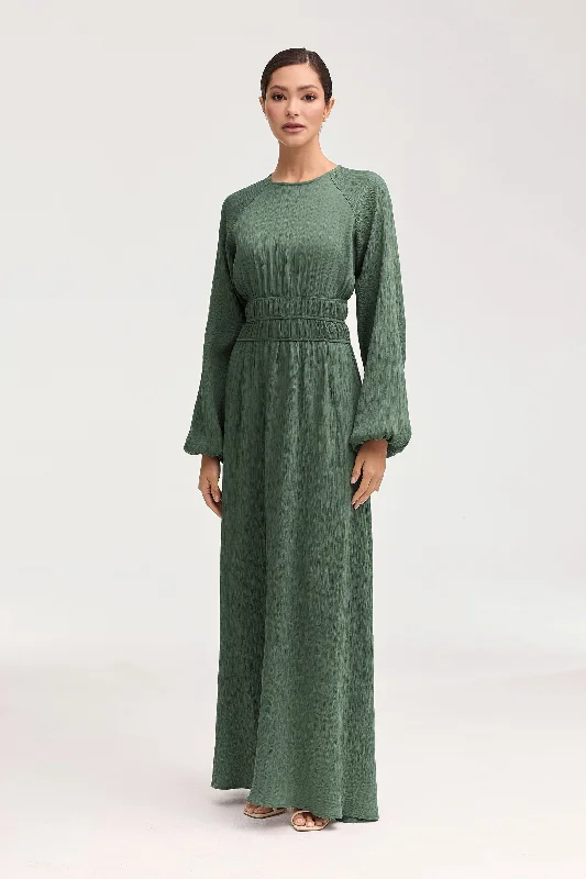 Lilliana Banded Waist Maxi Dress - Sage Dynamic Women's High - energy