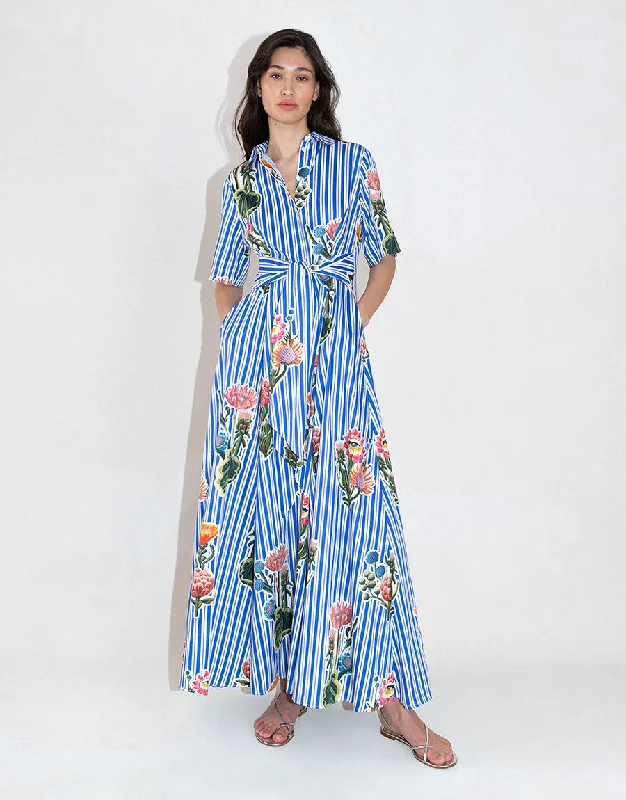 Posie Cotton Maxi Dress - California Garden Sleek Women's 