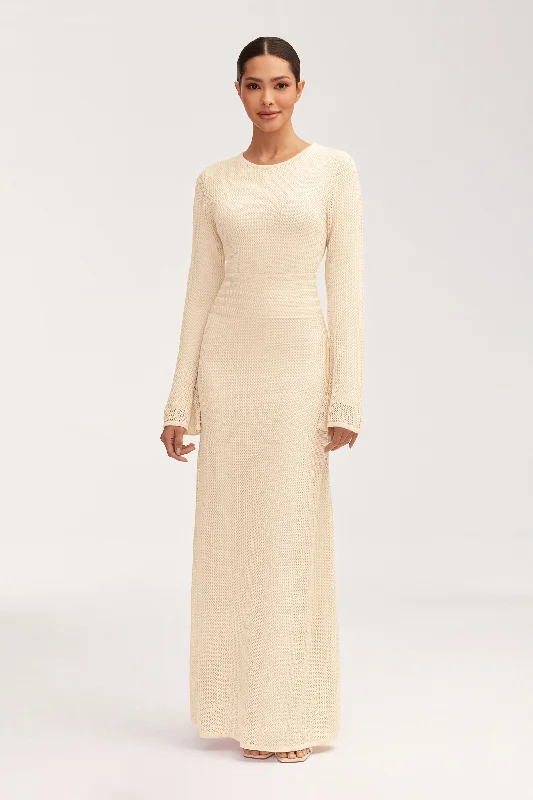 Rachel Crochet Maxi Dress - Off White Hip Women's Urban
