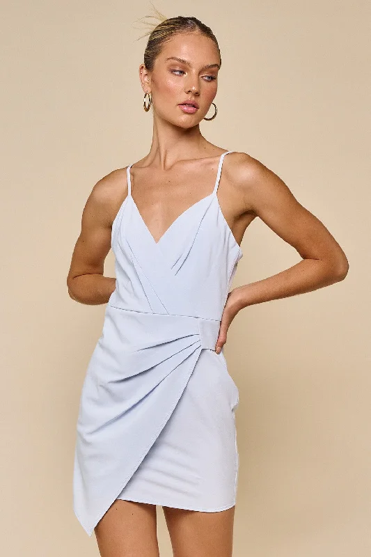Sofia Dress - Light Blue Compression