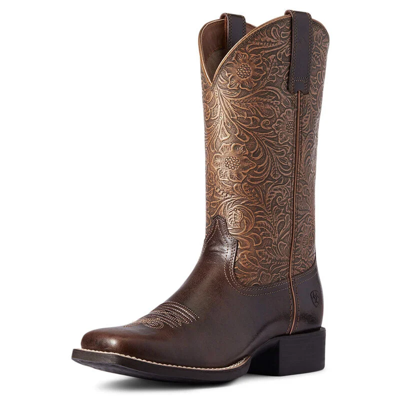 Ariat Ladies Round Up Wide Square Toe 10038420