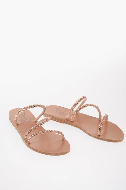Ancient Greek Sandals Rhinestoned 3-Bands Polytimi Sandals Blue Coast Loafer Aesthetic Ancient Greek Sandals Rhinestoned 3-Bands Polytimi Sandals Blue Coast Loafer Aesthetic