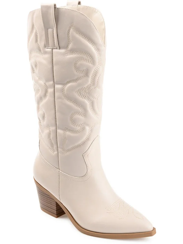 Chantry Womens Faux Leather Pointed Toe Cowboy, Western Boots Hiking Boot Durability Style  