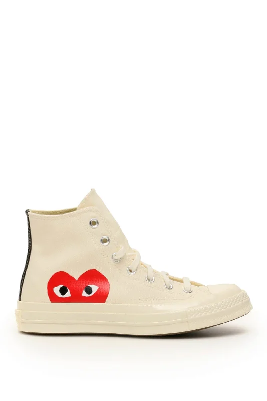 Comme Des Garcons Play Comme Des Garçons Play X Converse Sneakers Hi-Top 70 Chuck Distressed Leather Shoe Style  